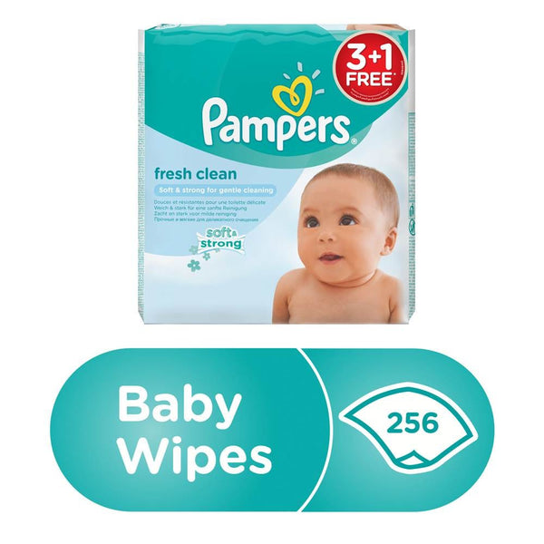Pampers Baby Wipes Fresh Scent Cleansing Wipes, 64 Pieces