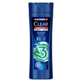 Clear Men Active Cool 3-in-1 Shampoo, Face and Body Wash, Menthol, 400ml