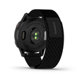 Garmin Approach S50 GPS Golf Smartwatch AMOLED Display Slate Bezel Black Nylon Band