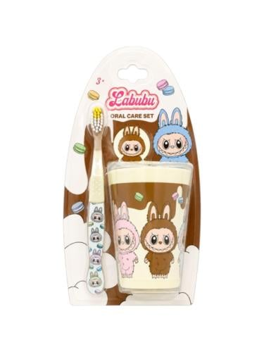 Fab Lab Labubu Kids Toothbrush with Cup Protective Cover Assorted Colors