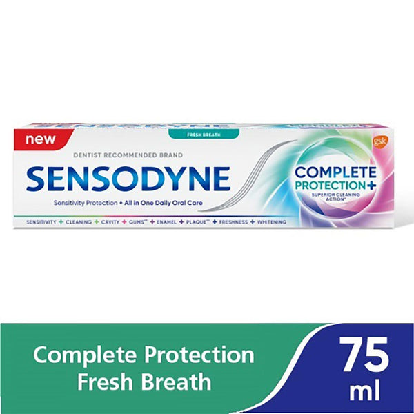 Sensodyne Complete Protection Fresh Breath Toothpaste Sodium Fluoride 75 ml