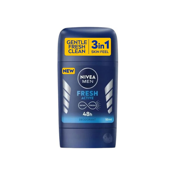 NIVEA Fresh Active Deodorant Stick Alcohol-Free 48-Hour Protection 50 ml
