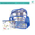 Tinywheel Space Backpack with Matching Pencil Case, See-Through Design