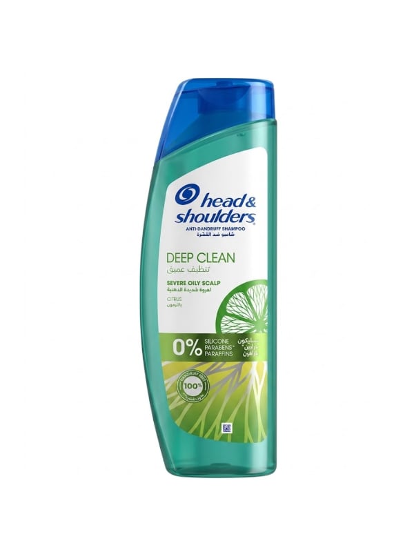Head & Shoulders Deep Clean Shampoo Lightweight Formula Oily Hair 400 ml
