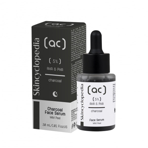 Skincyclopedia Charcoal Face Serum AHA + PHA Exfoliating Formula 30 ml