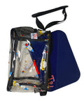 Tinywheel Space Lunch Bag PVC Black With Strap and Side Mesh Bottle Pocket