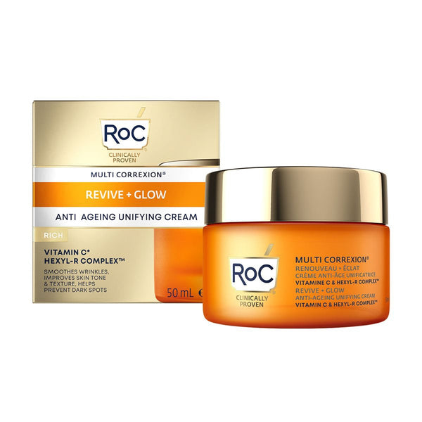 RoC Multi Correxion Revive + Glow Face Cream Vitamin C Hexyl-R Complex 50 ml