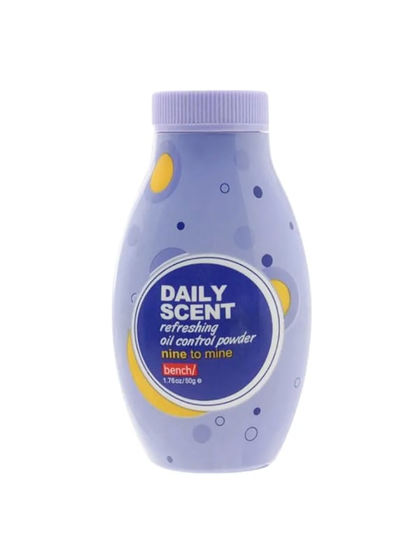 Bench Daily Scent Nine to Mine Refreshing Oil Control Powder with Menthol, 50g