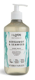 I Love Naturals Hand Wash Moisturising Lather Bergamot and Seaweed 500 ml