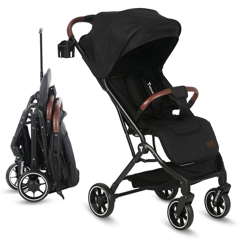 TEKNUM Travel Cabin Plus Stroller Foldable 5-Point Harness Black