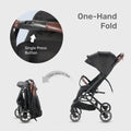 TEKNUM Travel Cabin Plus Stroller Foldable 5-Point Harness Black