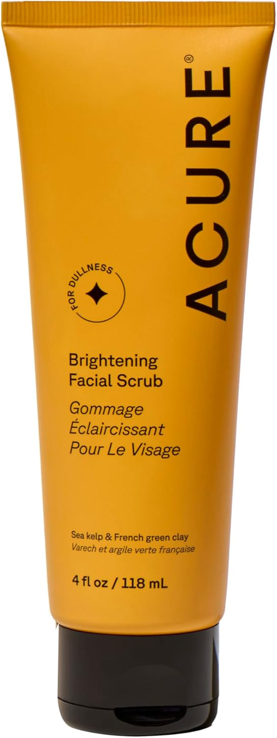 Acure Brightening Facial Scrub Exfoliating Cleanser 118ml
