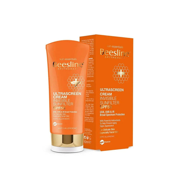 Beesline Ultrascreen Invisible Sunscreen Cream, Antioxidants and Natural Oils, 60 ml