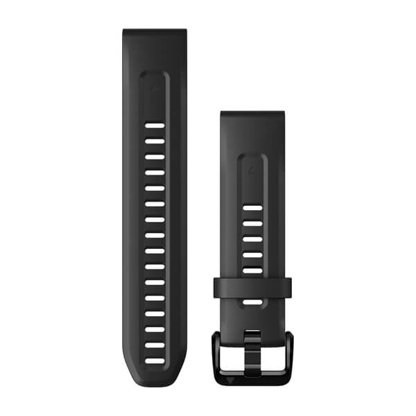 Garmin Quickfit Silicone Watch Band Black/Pebble Gray 22 mm Pair