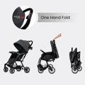 TEKNUM Flylite Stroller, Lightweight One-Hand Fold, Reclining Seat, Grey