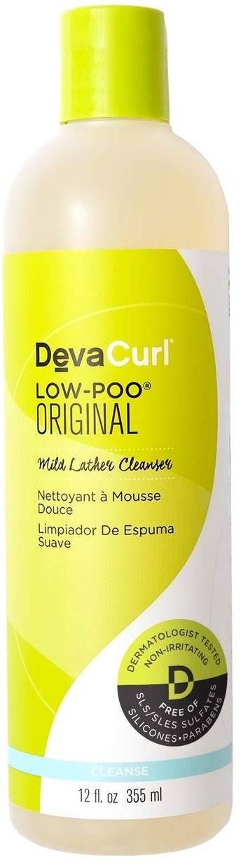 DevaCurl Low-Poo Original Mild-Lather Cleanser Shampoo Hops Chamomile 355 ml