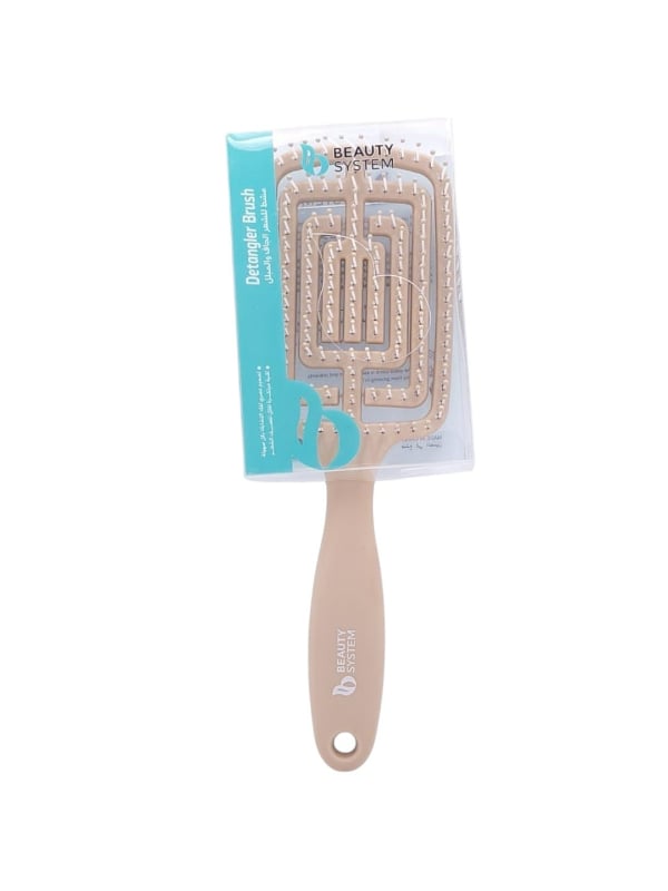 Beauty System Detangling Hair Brush Flexible Teeth Beige