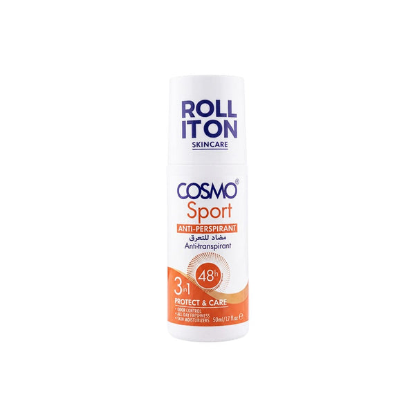 Cosmo Sport Protection & Care Roll-On Deodorant, Fresh Scent, 50ml