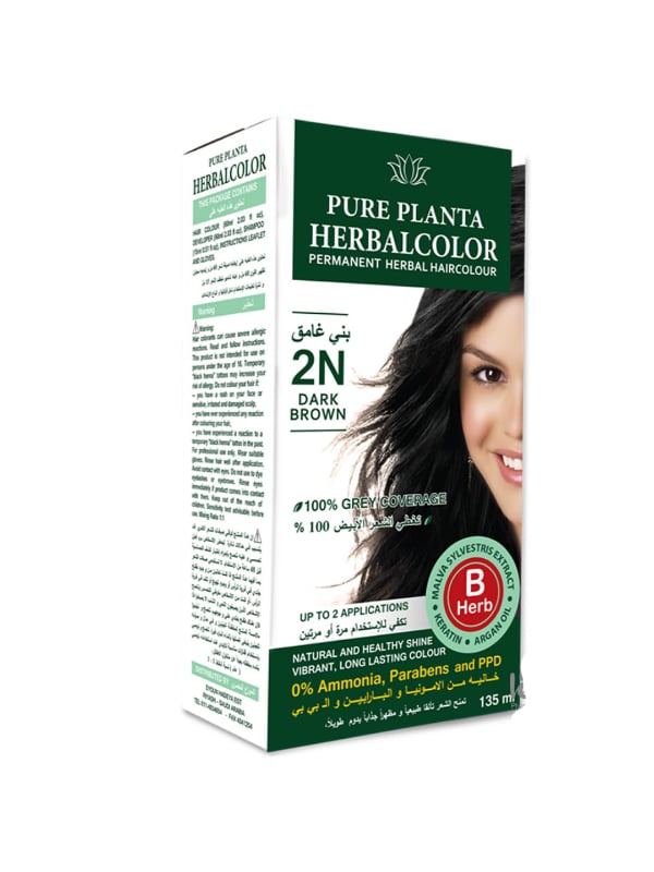 Pure Planta Ammonia-Free Hair Dye Dark Brown N2 135 ml