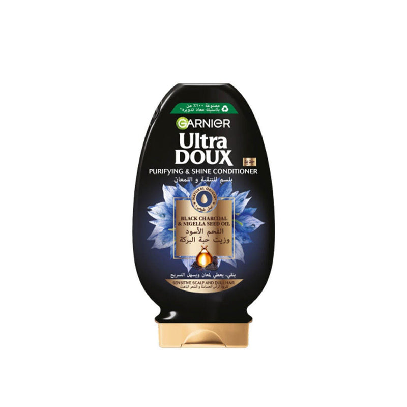 Ultra Doux Nigella Seed & Charcoal Conditioner, Purifying and Shine-Enhancing, 360ml