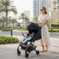 Moon Aerolite Cabin Stroller Lightweight Aluminium Grey
