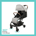 Moon Aerolite Cabin Stroller Lightweight Aluminium Grey