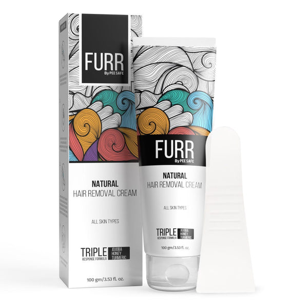 Furr Natural Hair Removal Cream with Jojoba Oil, Honey and Turmeric