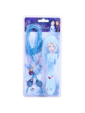 Fab Lab Frozen Hairbrush Set with Beaded Necklace for Kids