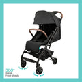 Moon Aerolite Cabin Stroller Lightweight Aluminium Frame Black