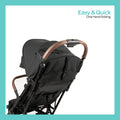 Moon Aerolite Cabin Stroller Lightweight Aluminium Frame Black