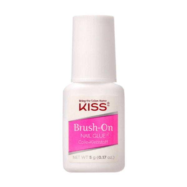 KISS Brush-On Nail Glue Clear Cyanoacrylate Adhesive 5 g