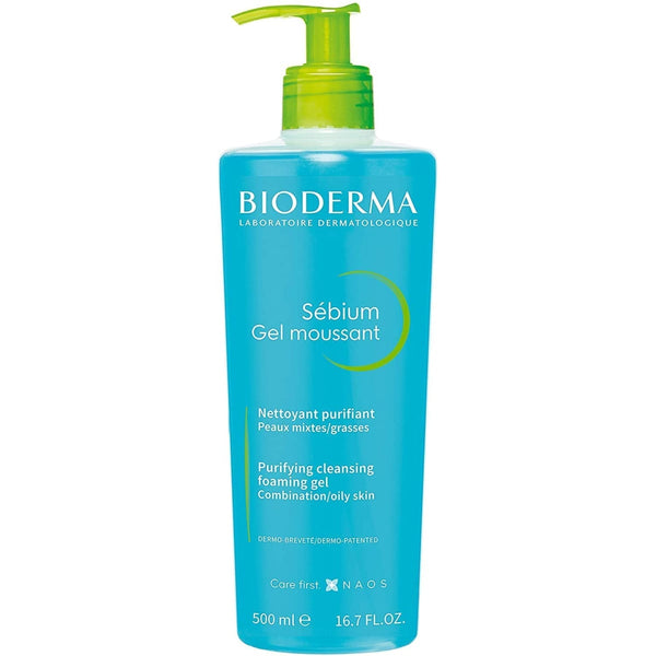 BIODERMA Sebium Gel Moussant Purifying Foaming Cleanser Zinc Copper 500 ml