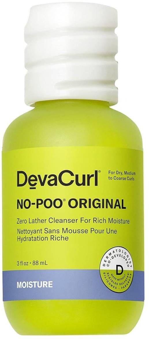 Devacurl No-Poo Original Non-Lathering Cleanser Sulfate-Free Fresh Rose 88 ml