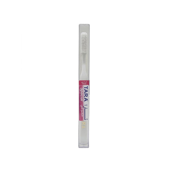 Tara Special Hard Toothbrush Firm Bristles Ergonomic Handle Multi-Color