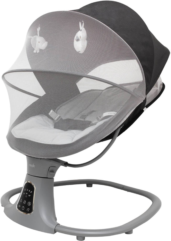 Moon Electric Baby Swing Chair, Black, 0-6 Months, Up to 9 kg