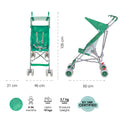 Moon Jet Ultra Light Buggy Stroller Compact Fold Printed Leaf