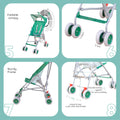 Moon Jet Ultra Light Buggy Stroller Compact Fold Printed Leaf
