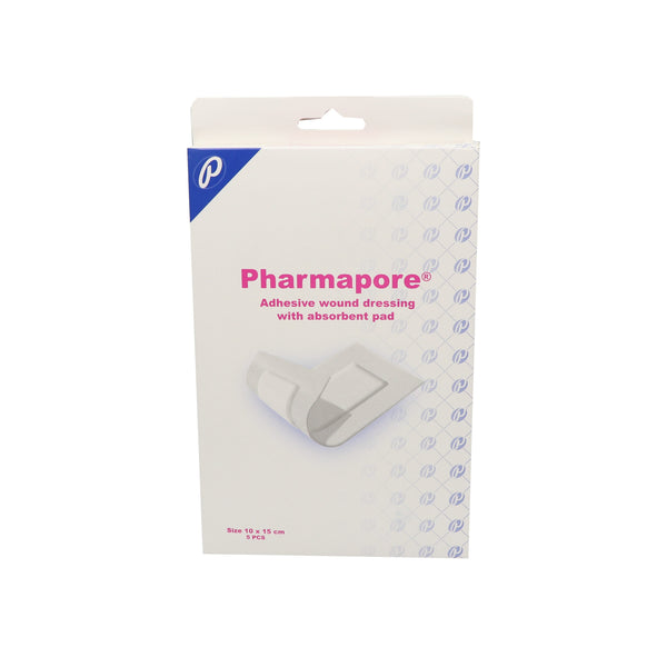 Pharmapore Sterile Medical Dressing Plaster 10 x 15 cm, Box of 5