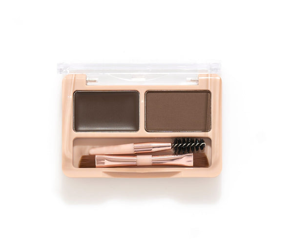 Katia Eyebrow Kit Palette Gel and Powder Dark Brown KB002