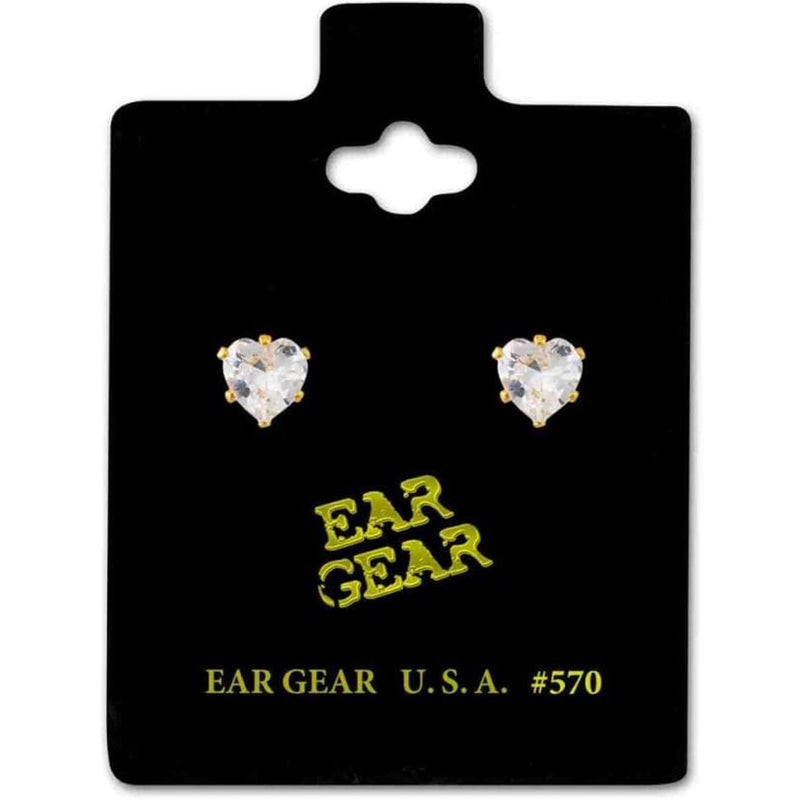 Ear Gear Gold Earring Model 570 Stainless Steel Multicolor 5 x 5 mm