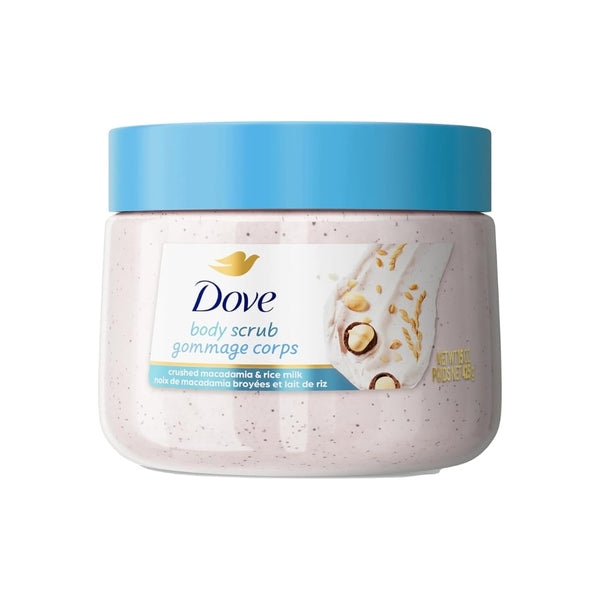 Dove Macadamia Rice Milk Body Scrub Creamy Exfoliating Formula 444ml