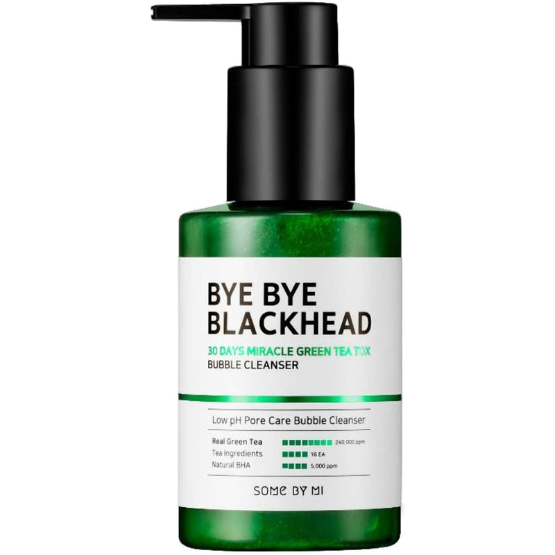 SOME BY MI Bye Bye Blackhead Bubble Cleanser Charcoal Green Tea Aloe Vera 120 g