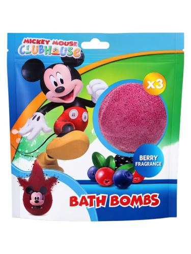 Disney Mickey Mouse Kids Bath Bombs Berry Fragrance, 3 Pieces
