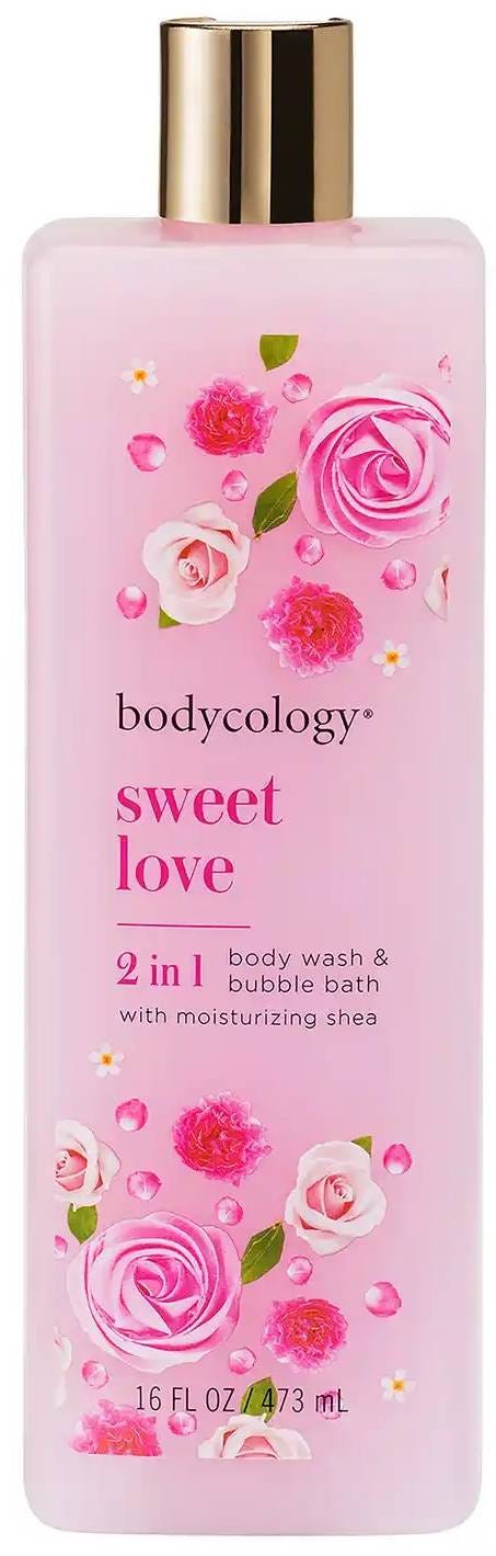 Bodycology Sweet Love 2-in-1 Body Wash & Bubble Bath Shea Butter Vitamin E 473 ml