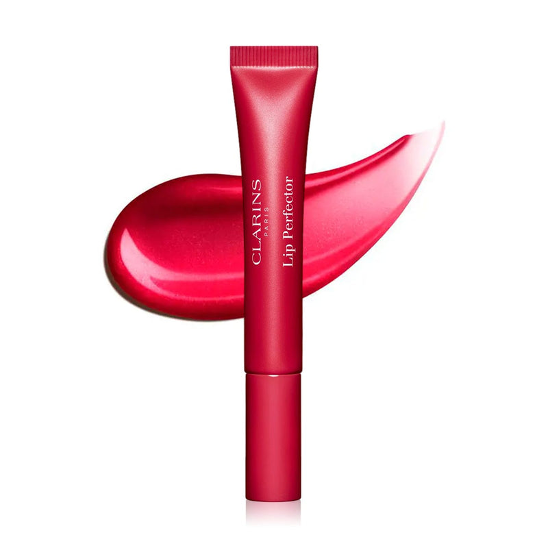 Clarins Lip Perfector Cream Gloss and Lip Highlighter with Shea Butter and Peptides