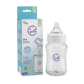 Gamar Wide Neck Borosilicate Glass Baby Bottle 120ml, 3-6 Months