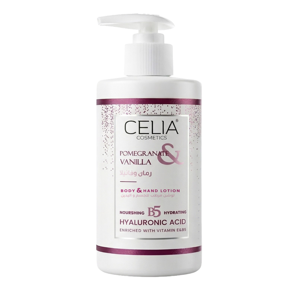 Celia Pomegranate & Vanilla Body and Hand Lotion Moisturizing Formula 500 ml