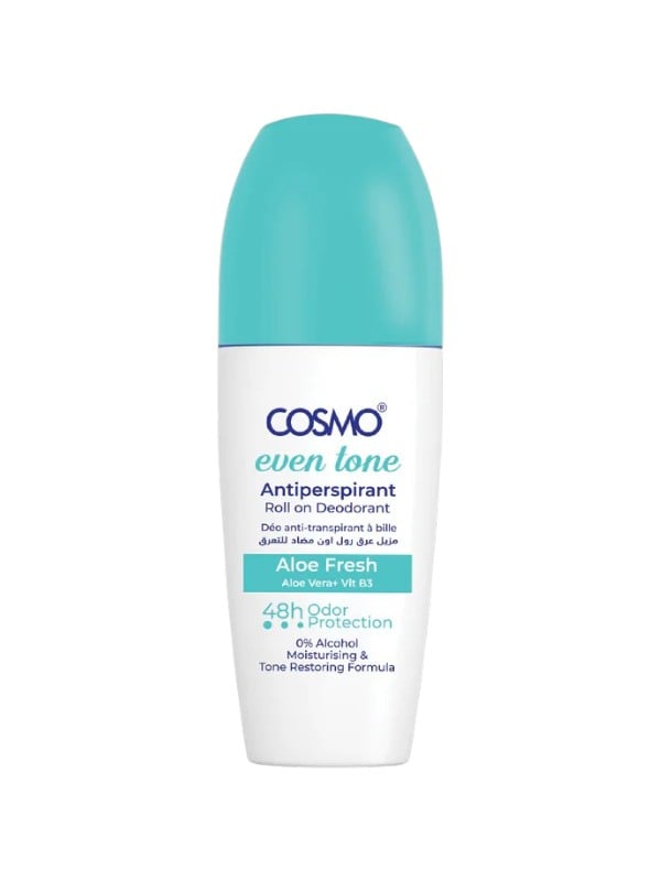 Cosmo Aloe Fresh Roll-On Deodorant Even Tone Aloe Vera Vitamin B3 50 ml