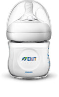 Avent Natural Feeding Bottle, Ultra Soft Newborn Teat, Anti-Colic Valve, 125 ml
