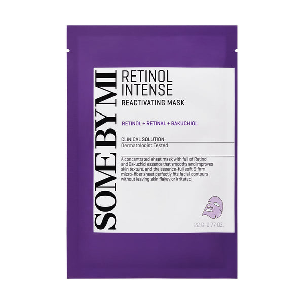 Some By Mi Retinol Sheet Mask, Hydrating Smoothing Facial Mask